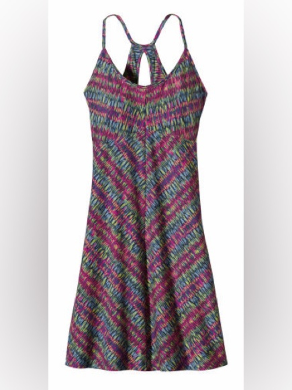 Patagonia Multi-Color Striped Racerback Camisole Dress - Pink, Blue, Green
